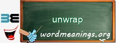 WordMeaning blackboard for unwrap